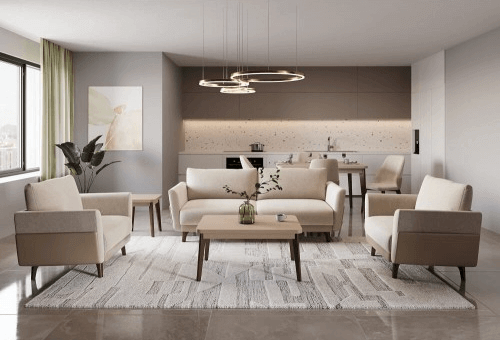 مبل دو نفره سایان HSS300N2 نیلپر 